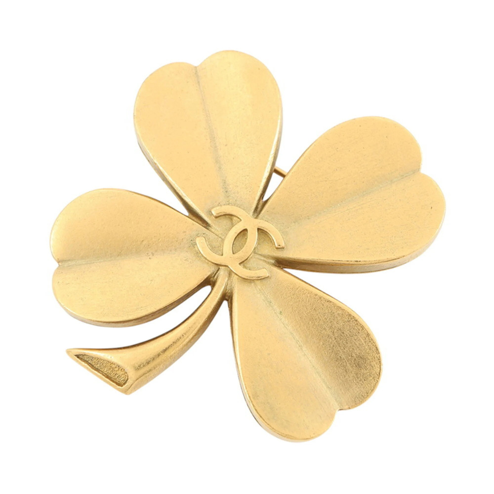 Chanel Brooch Coco Mark Clover 94A CHANEL BROACH